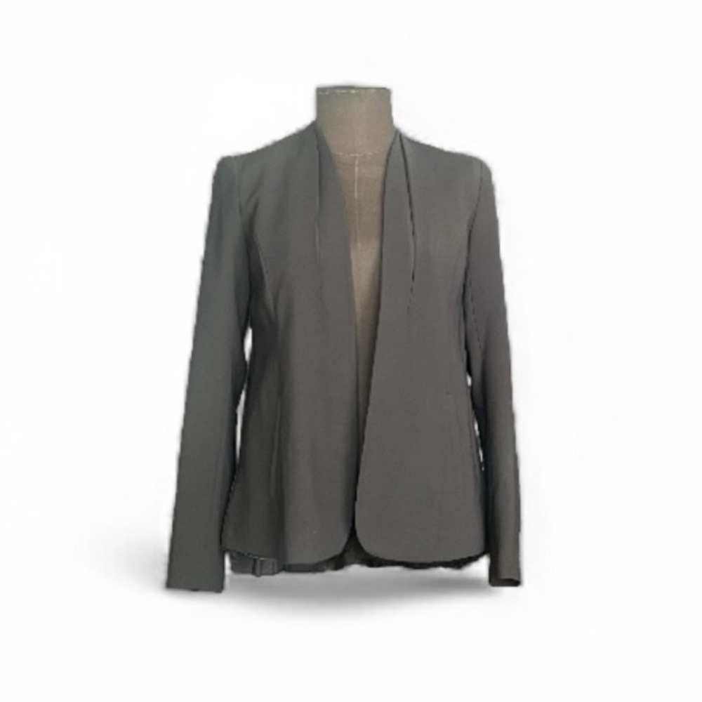 𝐓𝐑𝐎𝐔𝐕𝐄 Black pleated-back open blazer- A Nordstrom Exclusive Line